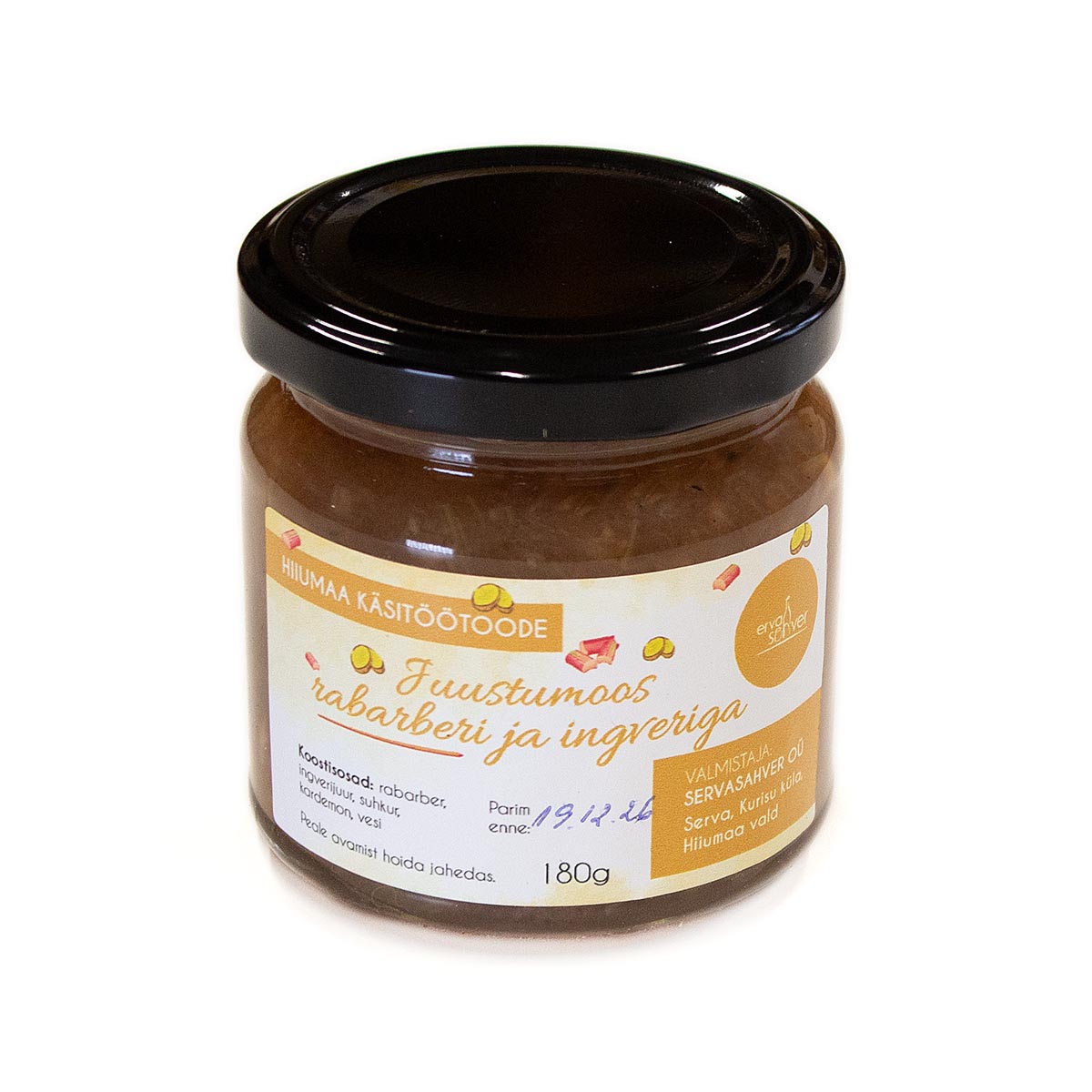 Juustumoos rabarberi ja ingveriga, 180 g